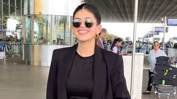 Paps teach Sanjana Sanghi Marathi as she gets clicked at the airport