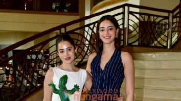 Photos: Ananya Panday and team of Call Me Bae snapped during promotions with Uorfi Javed