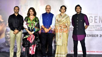 Photos: Kangana Ranaut, Anupam Kher, Shreyas Talpade, Mahima Choudhary and others snapped at the trailer launch of their film Emergency
