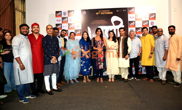 Photos: Priyanka Chopra Jonas and the team of the Marathi film Paani snapped at Film City Photos: Priyanka Chopra Jonas and the team of the Marathi film Paani snapped at Film City