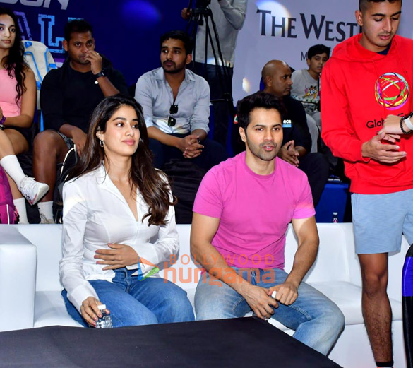 Photos: Varun Dhawan and Janhvi Kapoor snapped at Pickleball Championship season 2 Photos: Varun Dhawan and Janhvi Kapoor snapped at Pickleball Championship season 2
