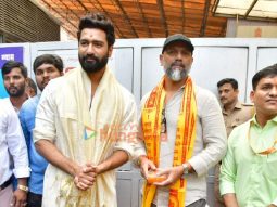 Photos: Vicky Kaushal and Laxman Utekar seek blessings from Siddhivinayak Temple in Mumbai ahead of Chhaava release