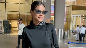 All black airport look always works well! Nia Sharma gets clicked by paps