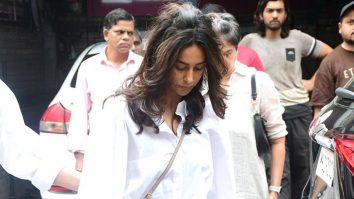 Shibani Dandekar arrives for Malaika Arora’s father Anil Mehta’s last rites