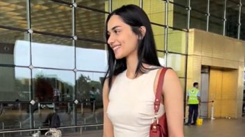 Manushi Chhillar gets clicked at the airport in this pretty white dress Manushi Chhillar gets clicked at the airport in this pretty white dress
