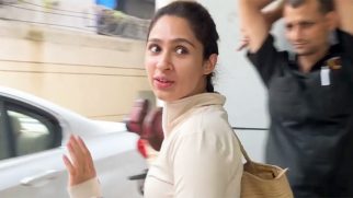 Pashmina Roshan gets clicked by paps post workout outside gym