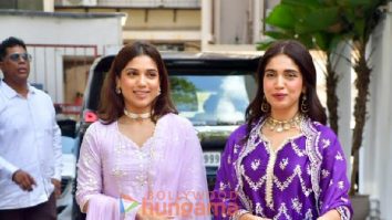 Photos: Bhumi and Samiksha Pednekar visit Shilpa Shetty’s house for Ganapati darshan