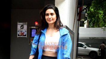 Photos: Karishma Tanna and Ibrahim Ali Khan snapped outside the gym in Santacruz