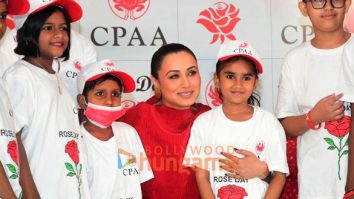 Photos: Rani Mukerji snapped at the launch of Cancer Rose Day program