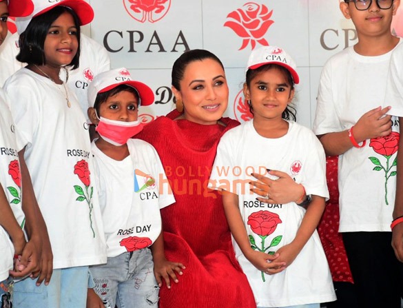 Photos: Rani Mukerji snapped at the launch of Cancer Rose Day program