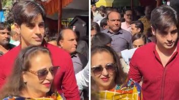 Sidharth Malhotra visits Siddhivinayak temple with his mother, protects her amid mob of fans