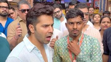 Varun Dhawan goes viral for walking barefoot to seek blessings from Lord Ganesha