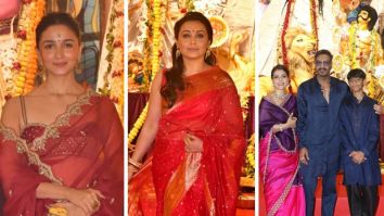 Alia Bhatt, Rani Mukerji, Ajay Devgn, Kajol, Jaya Bachchan, Sharvari seek blessings during Durga Puja celebrations, watch videos