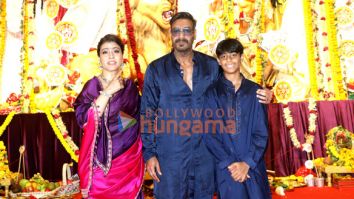 Photos Ajay Devgn, Kajol, Rani Mukerji, Alia Bhatt and others snapped during Durga Puja at North Bombay Sarbojanin