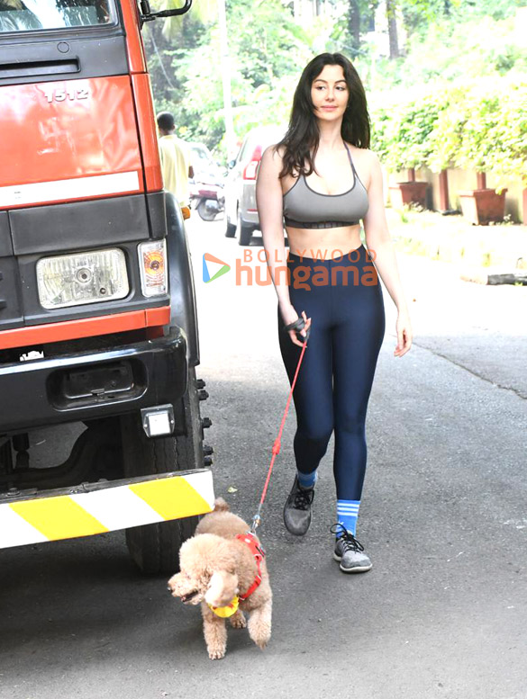 Photos: Georgia Andriani snapped outside a gym in Bandra Photos: Georgia Andriani snapped outside a gym in Bandra