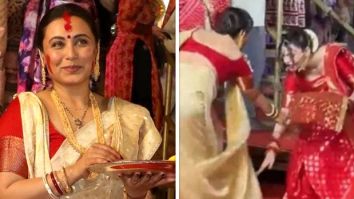 Rani Mukerji asks Sherlyn Chopra to not touch her feet during Sindoor Khela ceremony