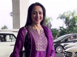 The OG dream girl Hema Malini Spotted at Airport