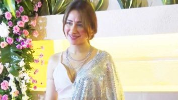 Mahira Sharma sequal saree for diwali